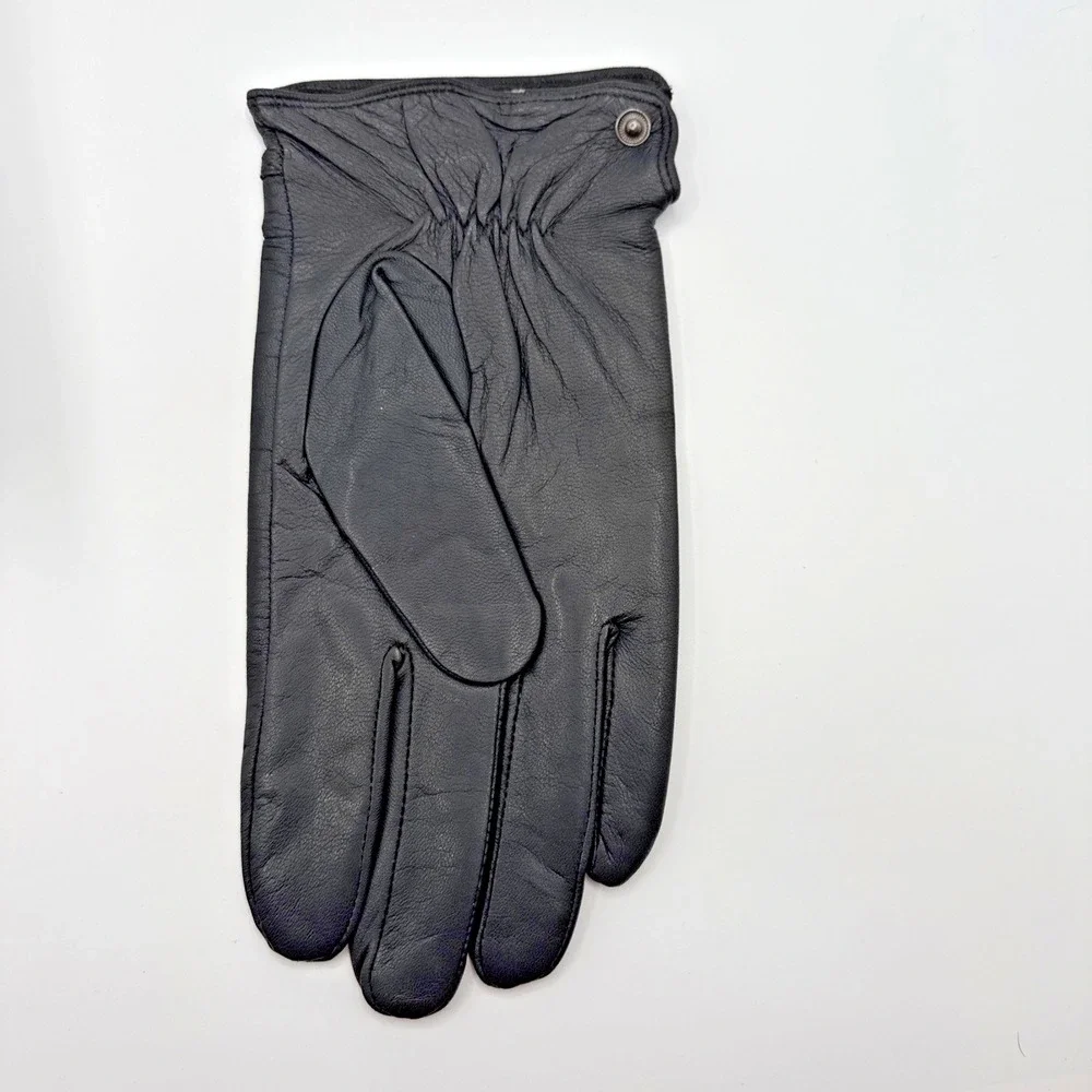 Dsane Women's XL Black Faux Leather Touchscreen Winter Driving Gloves‎ NWT